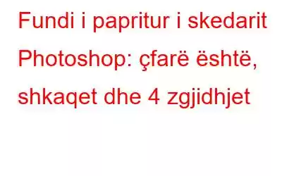 Fundi i papritur i skedarit Photoshop: çfarë është, shkaqet dhe 4 zgjidhjet