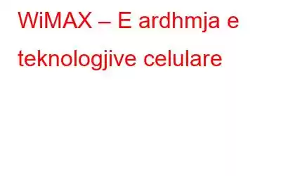 WiMAX – E ardhmja e teknologjive celulare