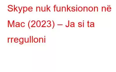 Skype nuk funksionon në Mac (2023) – Ja si ta rregulloni