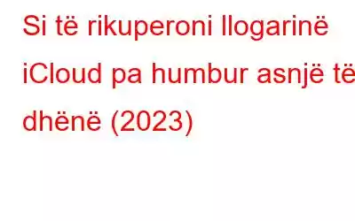 Si të rikuperoni llogarinë iCloud pa humbur asnjë të dhënë (2023)