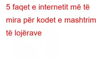 5 faqet e internetit më të mira për kodet e mashtrimit të lojërave