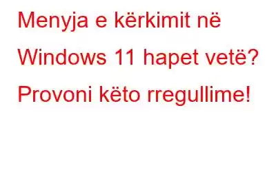 Menyja e kërkimit në Windows 11 hapet vetë? Provoni këto rregullime!