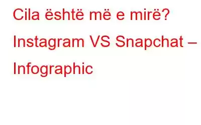 Cila është më e mirë? Instagram VS Snapchat – Infographic