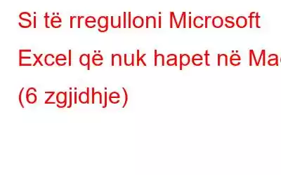 Si të rregulloni Microsoft Excel që nuk hapet në Mac (6 zgjidhje)