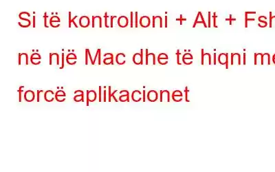 Si të kontrolloni + Alt + Fshi në një Mac dhe të hiqni me forcë aplikacionet