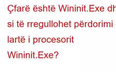 Çfarë është Wininit.Exe dhe si të rregullohet përdorimi i lartë i procesorit Wininit.Exe?