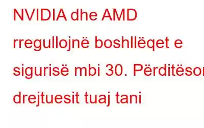 NVIDIA dhe AMD rregullojnë boshllëqet e sigurisë mbi 30. Përditësoni drejtuesit tuaj tani