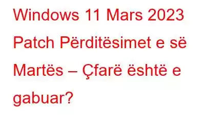 Windows 11 Mars 2023 Patch Përditësimet e së Martës – Çfarë është e gabuar?