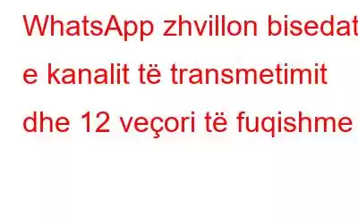 WhatsApp zhvillon bisedat e kanalit të transmetimit dhe 12 veçori të fuqishme