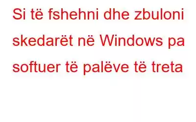 Si të fshehni dhe zbuloni skedarët në Windows pa softuer të palëve të treta