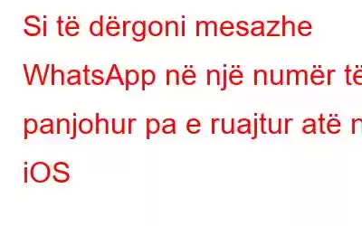 Si të dërgoni mesazhe WhatsApp në një numër të panjohur pa e ruajtur atë në iOS