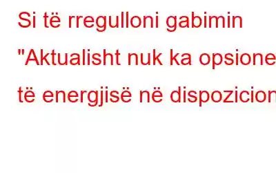 Si të rregulloni gabimin 