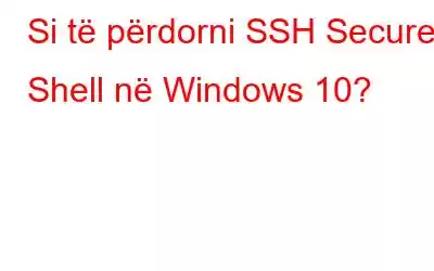 Si të përdorni SSH Secure Shell në Windows 10?