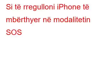 Si të rregulloni iPhone të mbërthyer në modalitetin SOS