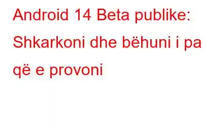 Android 14 Beta publike: Shkarkoni dhe bëhuni i pari që e provoni