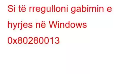 Si të rregulloni gabimin e hyrjes në Windows 0x80280013