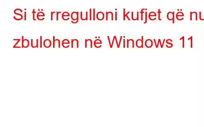 Si të rregulloni kufjet që nuk zbulohen në Windows 11