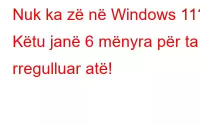 Nuk ka zë në Windows 11? Këtu janë 6 mënyra për ta rregulluar atë!