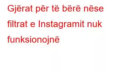 Gjërat për të bërë nëse filtrat e Instagramit nuk funksionojnë