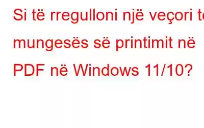 Si të rregulloni një veçori të mungesës së printimit në PDF në Windows 11/10?