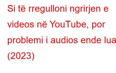 Si të rregulloni ngrirjen e videos në YouTube, por problemi i audios ende luan (2023)