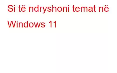 Si të ndryshoni temat në Windows 11