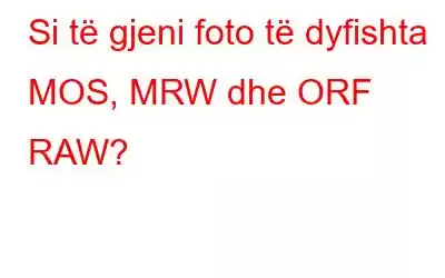 Si të gjeni foto të dyfishta MOS, MRW dhe ORF RAW?