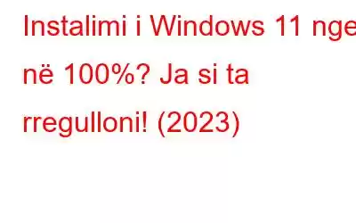 Instalimi i Windows 11 ngec në 100%? Ja si ta rregulloni! (2023)