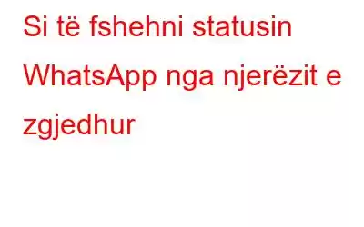 Si të fshehni statusin WhatsApp nga njerëzit e zgjedhur