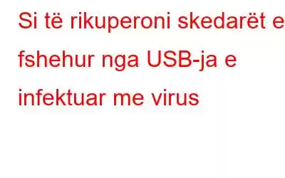 Si të rikuperoni skedarët e fshehur nga USB-ja e infektuar me virus