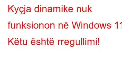 Kyçja dinamike nuk funksionon në Windows 11? Këtu është rregullimi!