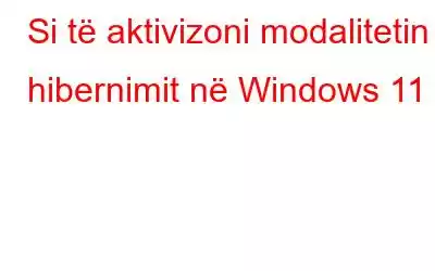 Si të aktivizoni modalitetin e hibernimit në Windows 11