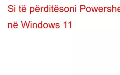 Si të përditësoni Powershell në Windows 11