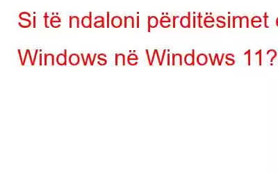 Si të ndaloni përditësimet e Windows në Windows 11?