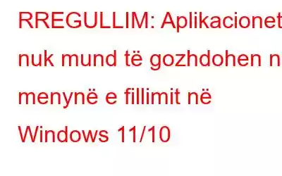 RREGULLIM: Aplikacionet nuk mund të gozhdohen në menynë e fillimit në Windows 11/10