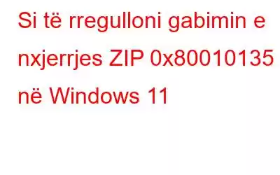 Si të rregulloni gabimin e nxjerrjes ZIP 0x80010135 në Windows 11