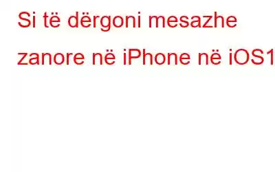 Si të dërgoni mesazhe zanore në iPhone në iOS16