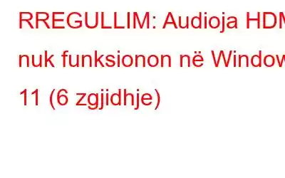 RREGULLIM: Audioja HDMI nuk funksionon në Windows 11 (6 zgjidhje)