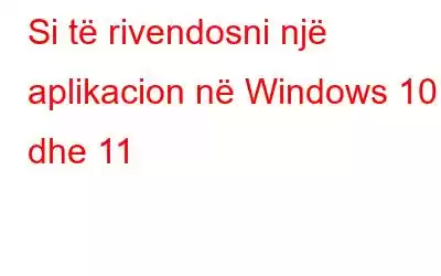 Si të rivendosni një aplikacion në Windows 10 dhe 11