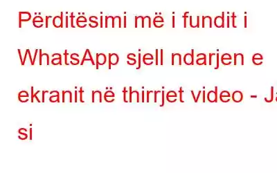 Përditësimi më i fundit i WhatsApp sjell ndarjen e ekranit në thirrjet video - Ja si