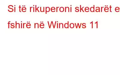 Si të rikuperoni skedarët e fshirë në Windows 11