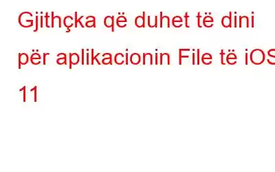 Gjithçka që duhet të dini për aplikacionin File të iOS 11