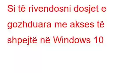 Si të rivendosni dosjet e gozhduara me akses të shpejtë në Windows 10