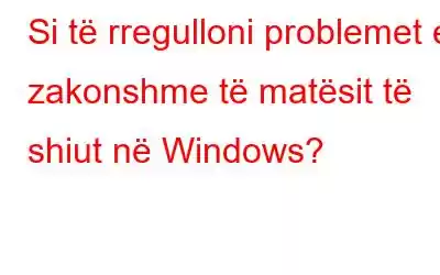 Si të rregulloni problemet e zakonshme të matësit të shiut në Windows?