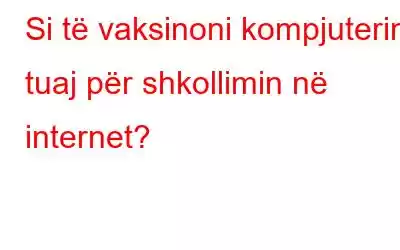 Si të vaksinoni kompjuterin tuaj për shkollimin në internet?