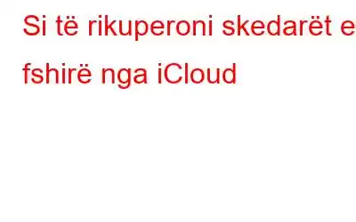 Si të rikuperoni skedarët e fshirë nga iCloud