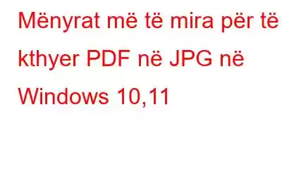 Mënyrat më të mira për të kthyer PDF në JPG në Windows 10,11