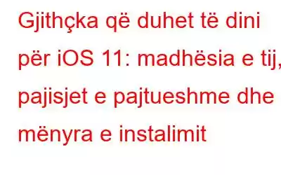 Gjithçka që duhet të dini për iOS 11: madhësia e tij, pajisjet e pajtueshme dhe mënyra e instalimit