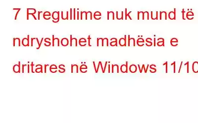 7 Rregullime nuk mund të ndryshohet madhësia e dritares në Windows 11/10