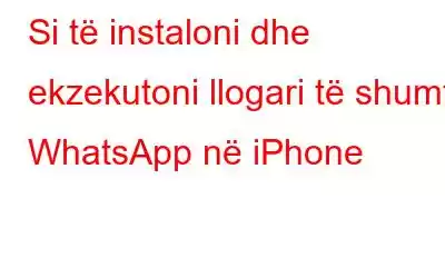 Si të instaloni dhe ekzekutoni llogari të shumta WhatsApp në iPhone